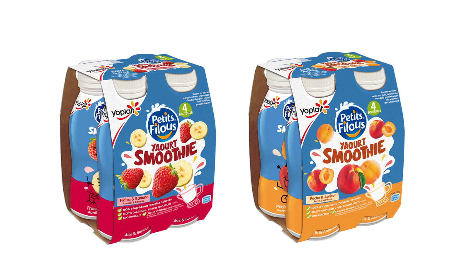 Les Yaourt Smoothie Petits Filous de Yoplait