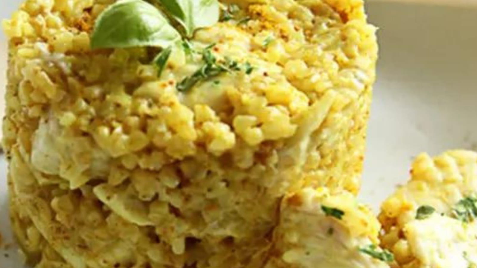Risotto de boulghour au poulet et au curry