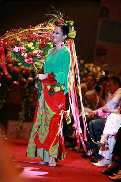 Une tenue flamenco très colorée