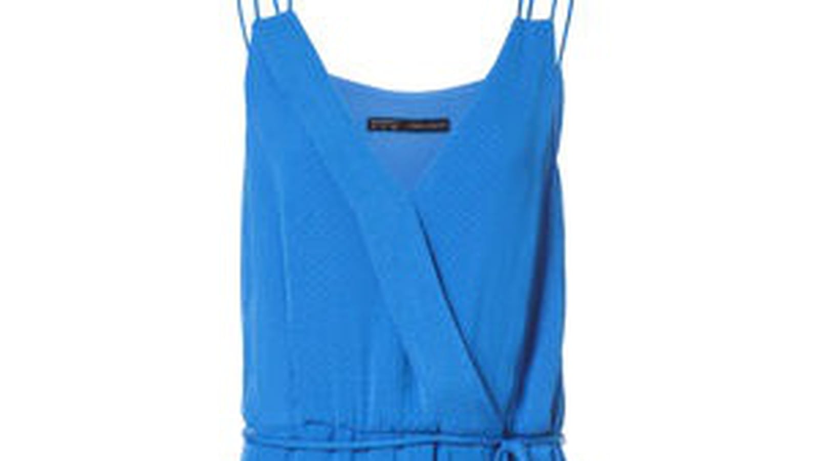Robe bleue à fines bretelles de Zara