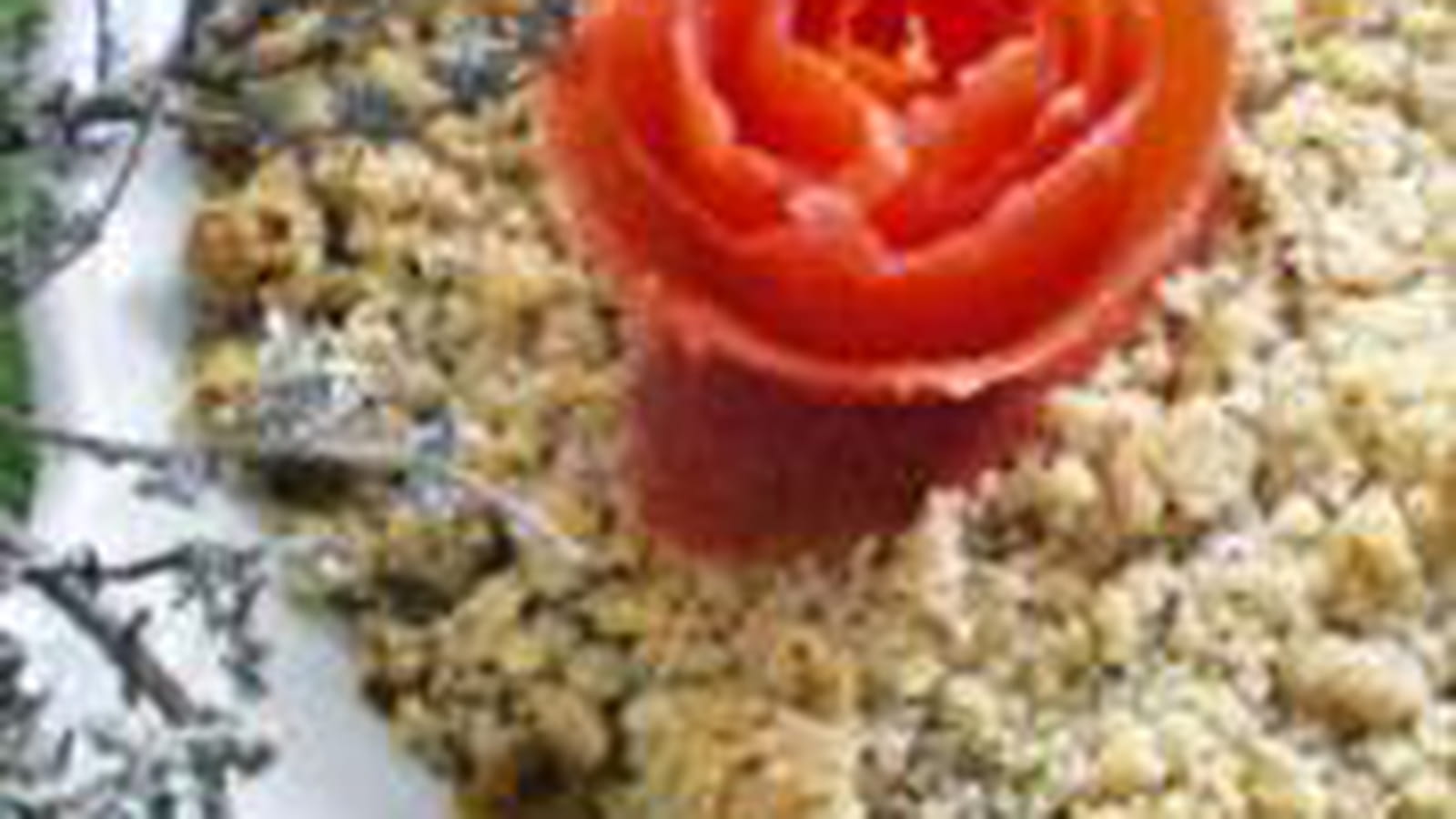 Crumble de tomates, mozzarella et chèvre