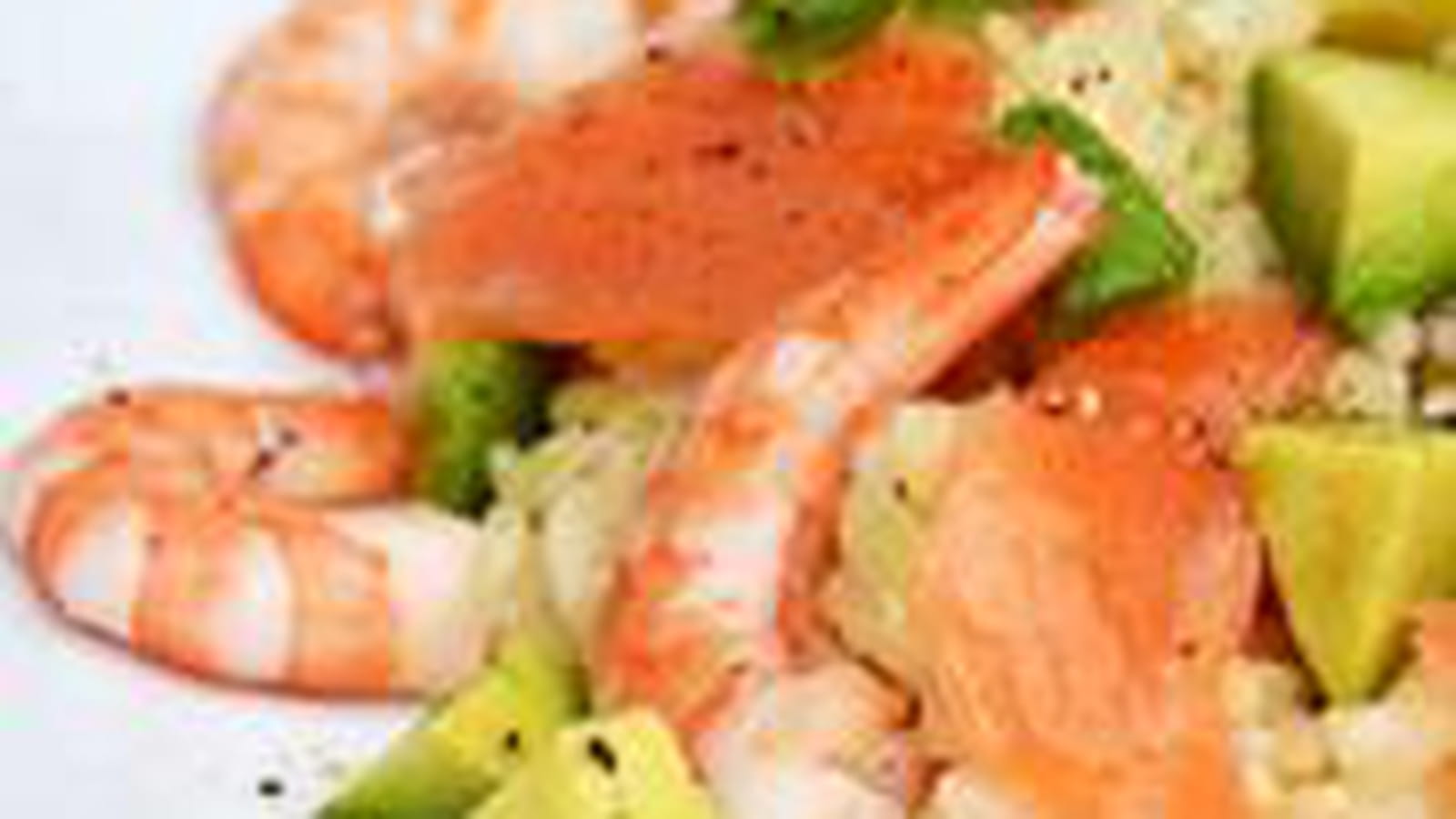 Risotto au saumon fumé, crevettes