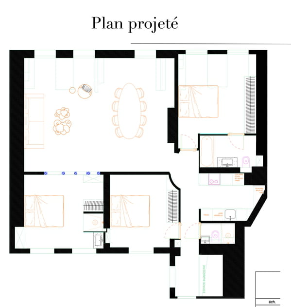 Le plan apr&egrave;s travaux