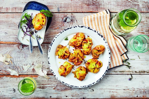 Pommes de terre primeurs de Noirmoutier tapées à l’ail