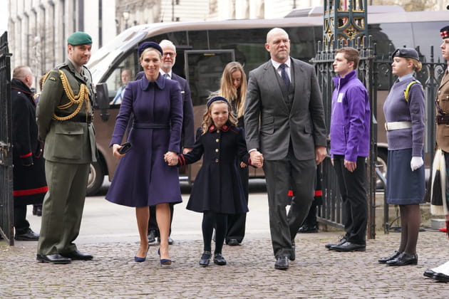 Zara, Mia et Mike Tindall