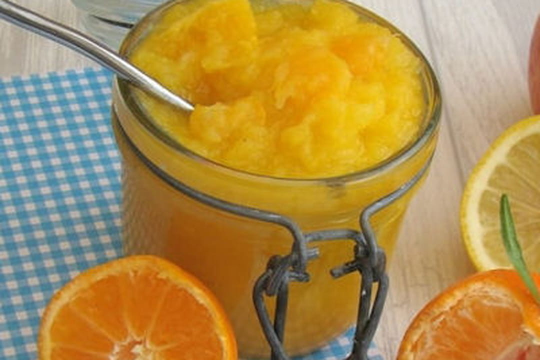 Compote de pomme, mandarine et citron