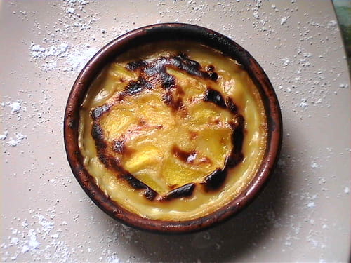 Gratin de mangue au jus d'ananas