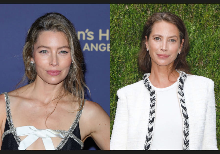 Jessica Biel et Christy Turlington