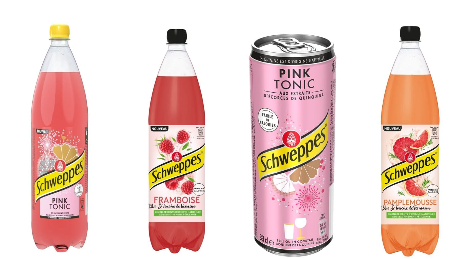 Les pétillants fruités de Schweppes