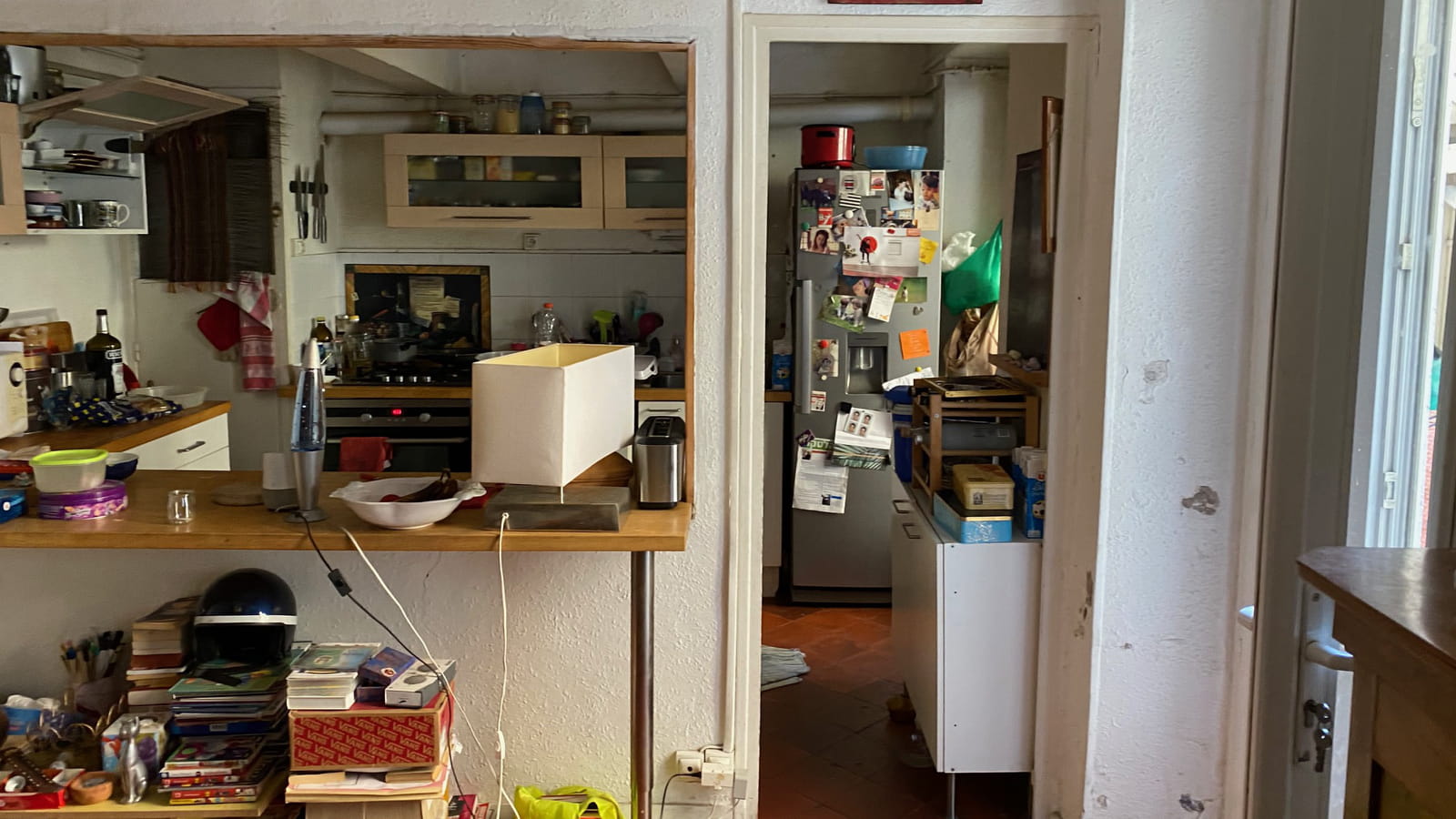 Cuisine en sous-sol avant