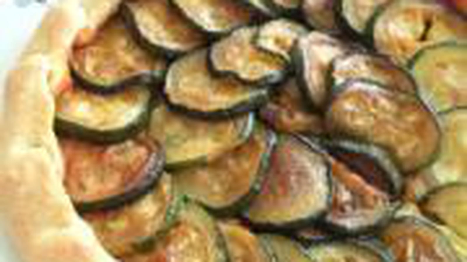 Tarte légère courgette, aubergine et tomate