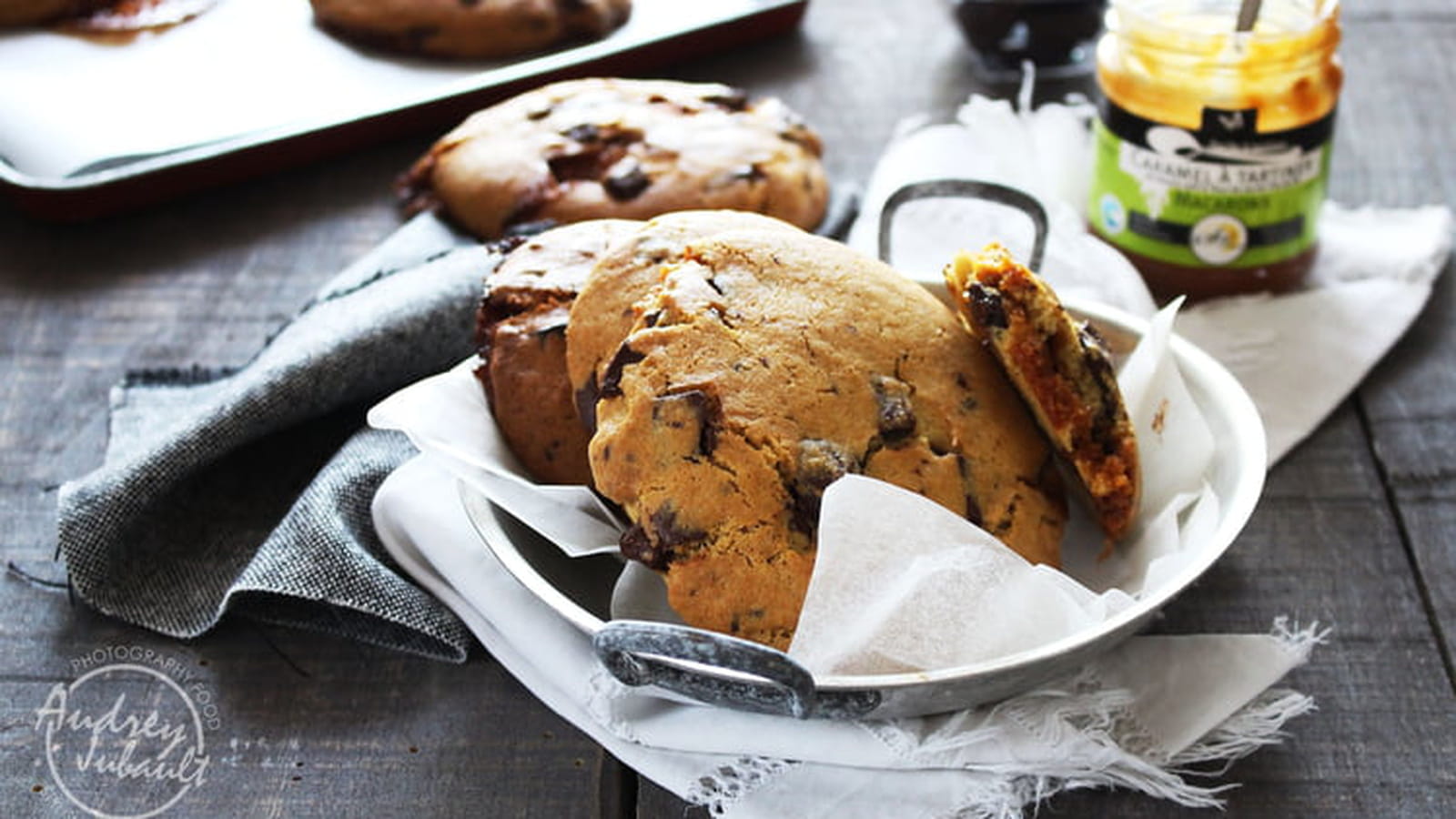 Maxi cookies au caramel
