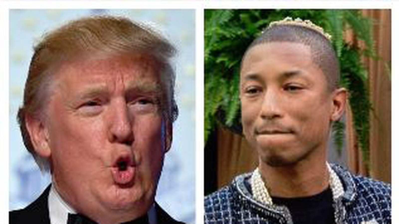 Donald Trump et Pharrell Williams