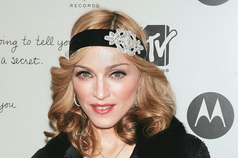 La coiffure r&eacute;tro de Madonna