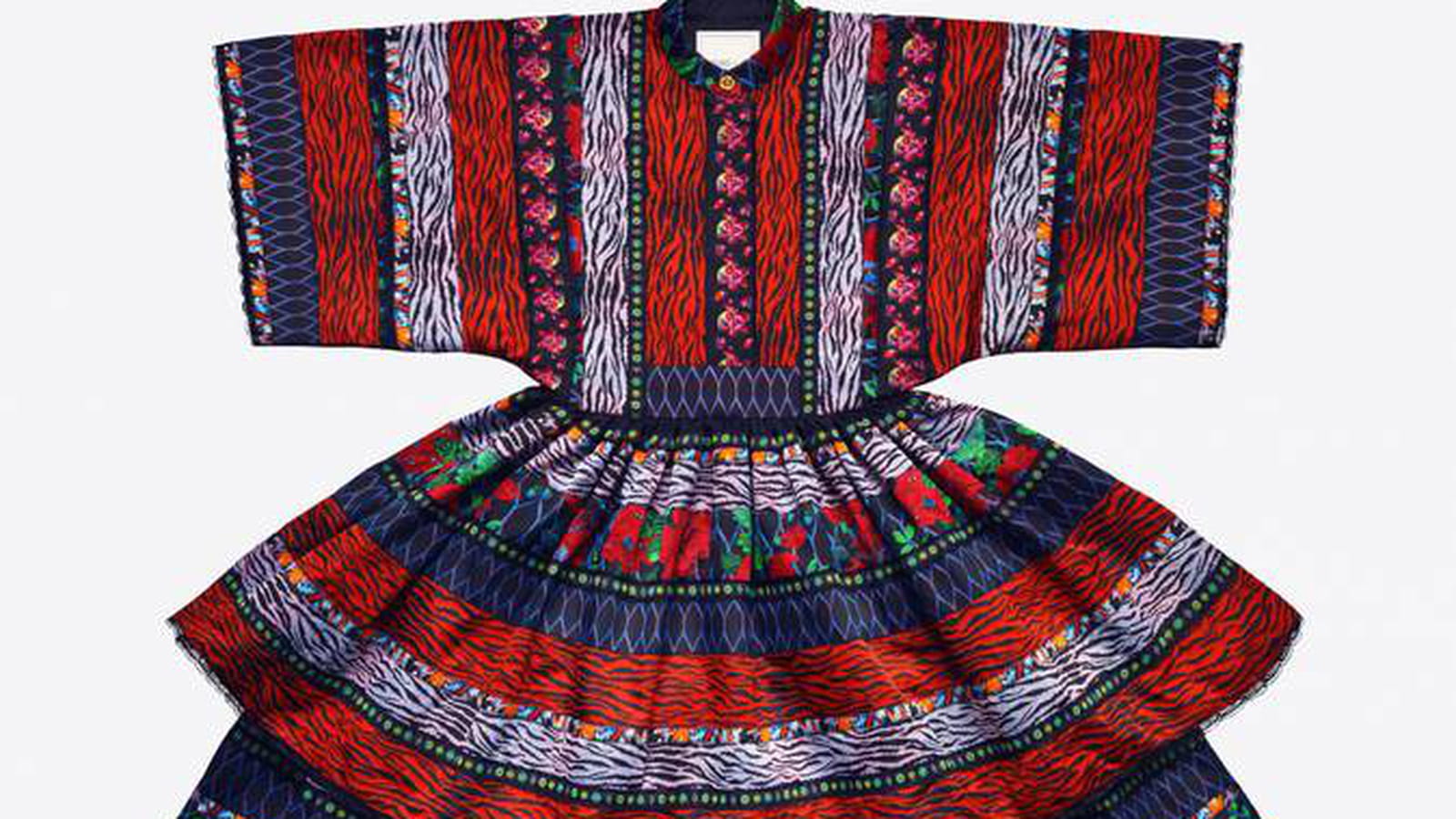 Robe ethnique à volants