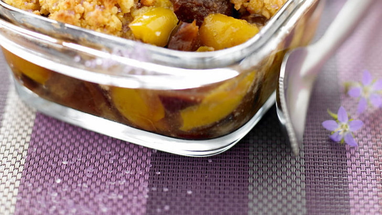 Crumble de Palets Bretons aux prunes