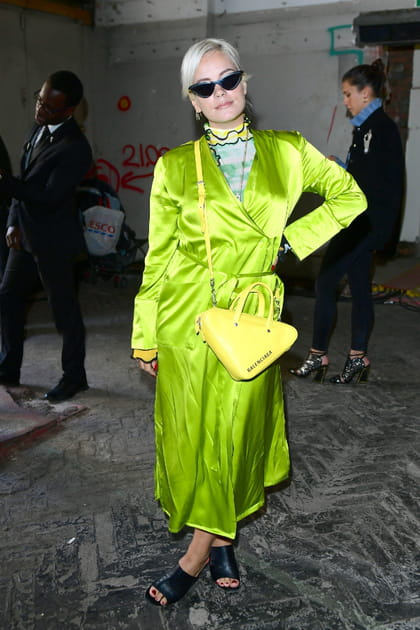 Lily Allen pendant la Fashion Week de Londres