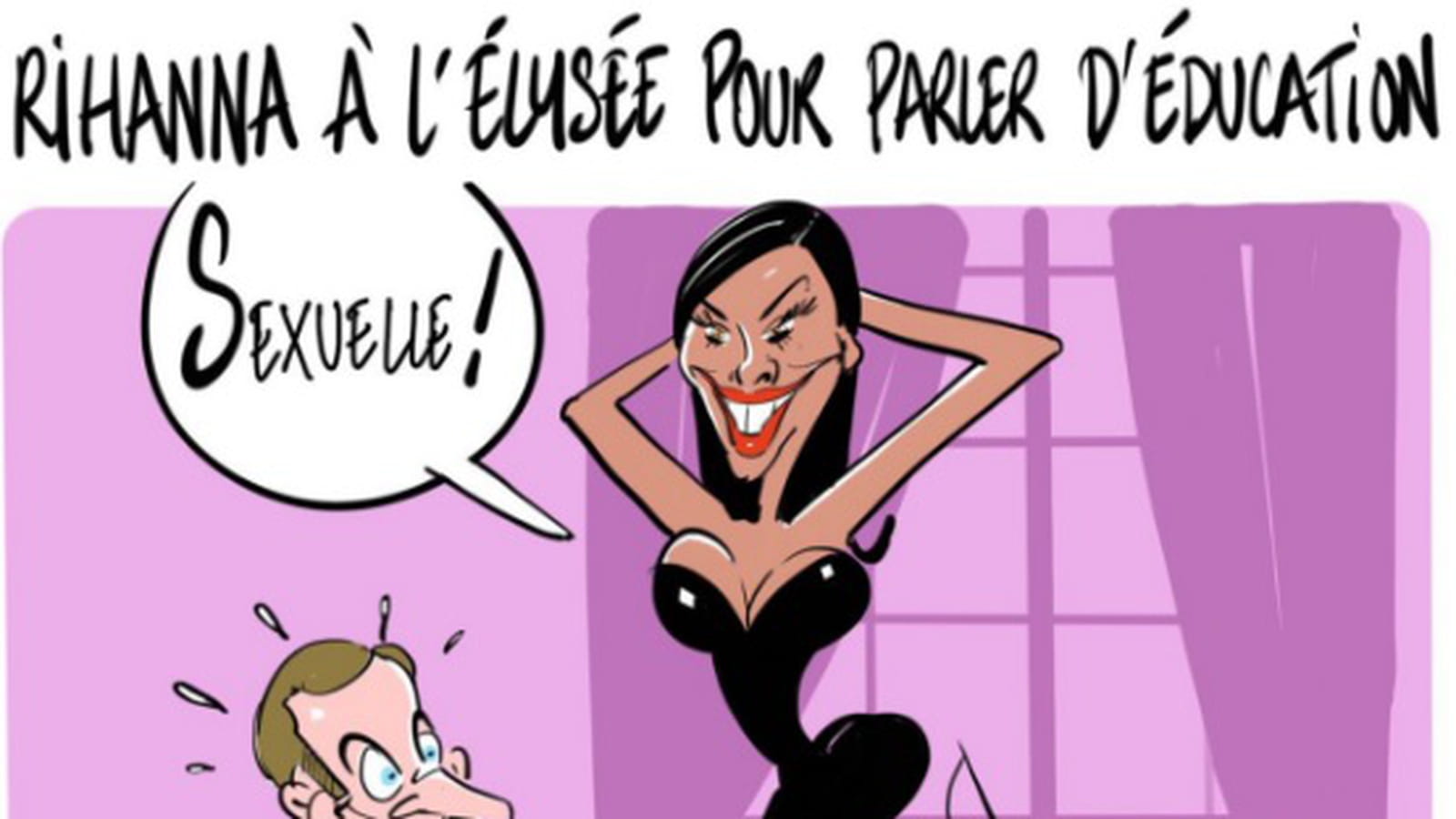 Emmanuel Macron et Rihanna