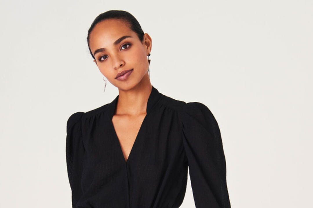 Robe Ba&sh Noire Neuve Avec étiquettes - Taille 34 - Modèle Dress - Coton élastam