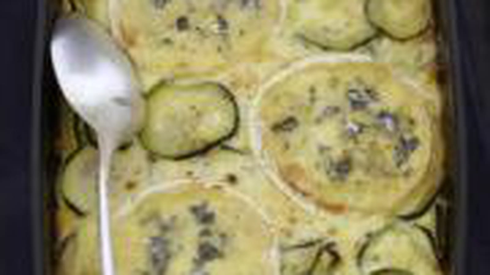 Courgettes fondantes au Bresse Bleu