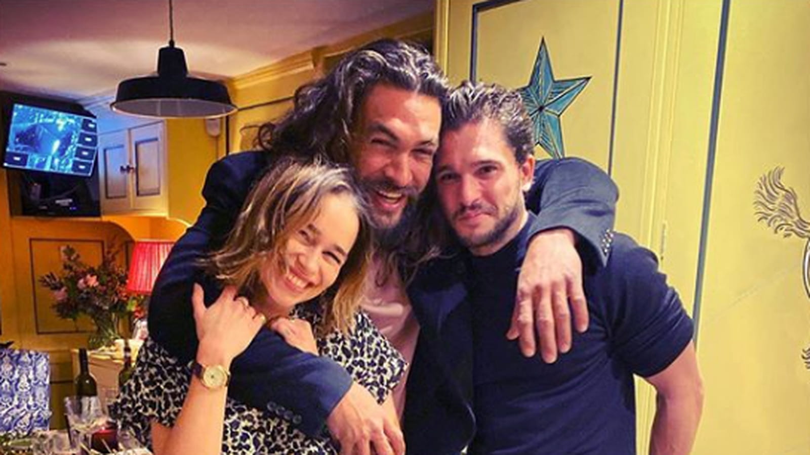Emilia Clarke, Jason Momoa et Kit Harrington