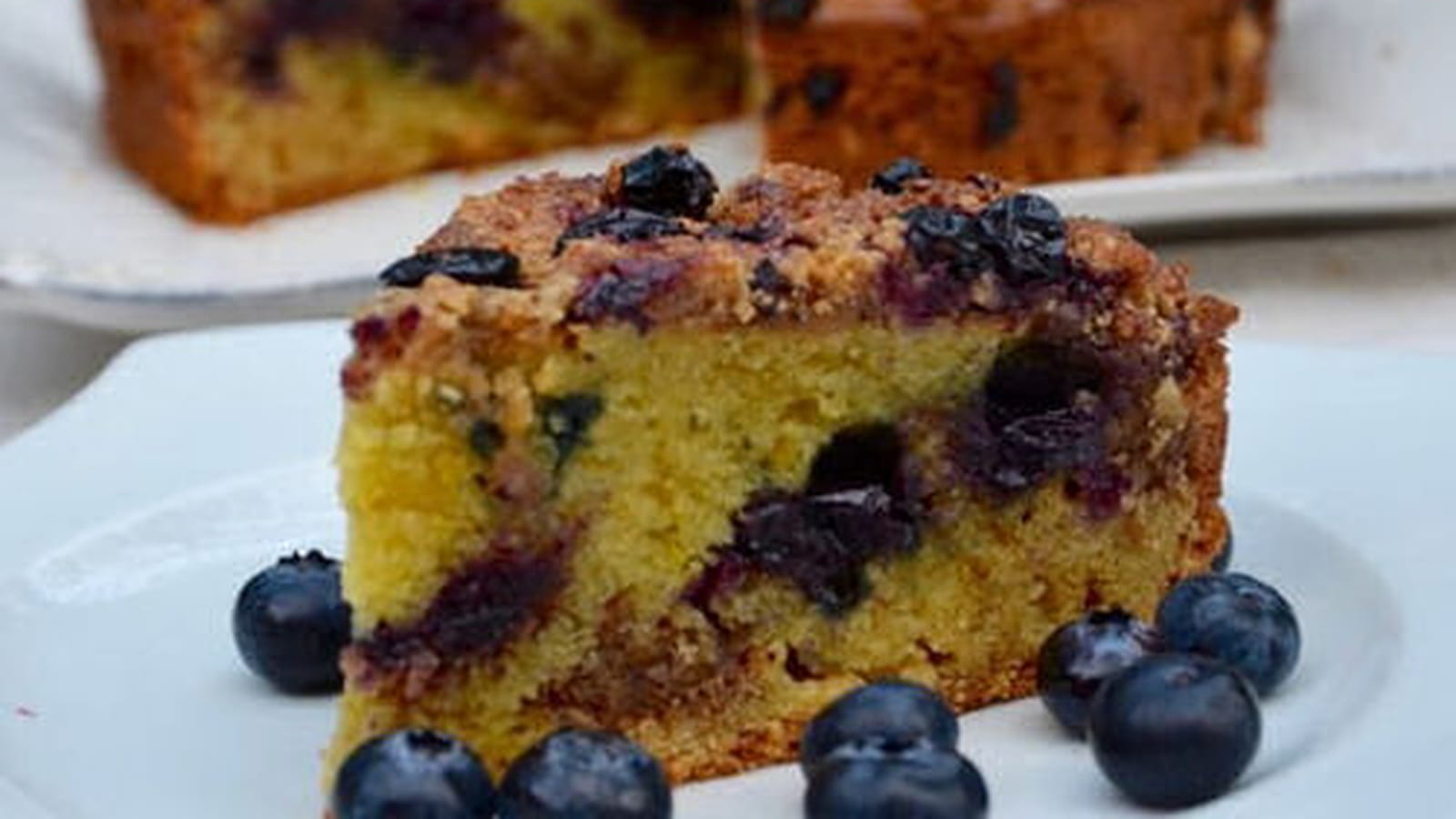 N°13 : Crumb-cake aux myrtilles et amandes
