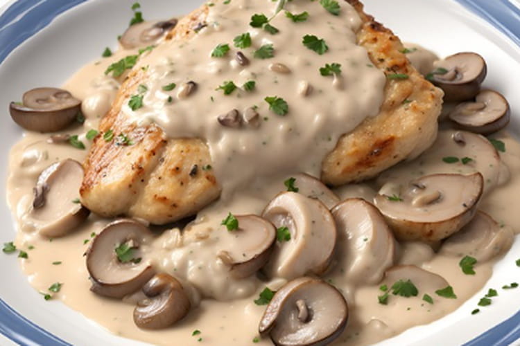 Recette De Poulet La Cr me Et Aux Champignons