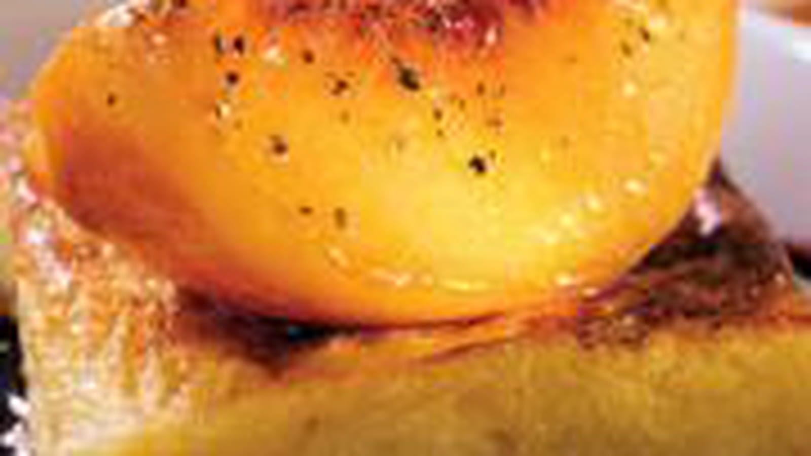 Brioche perdue aux pêches