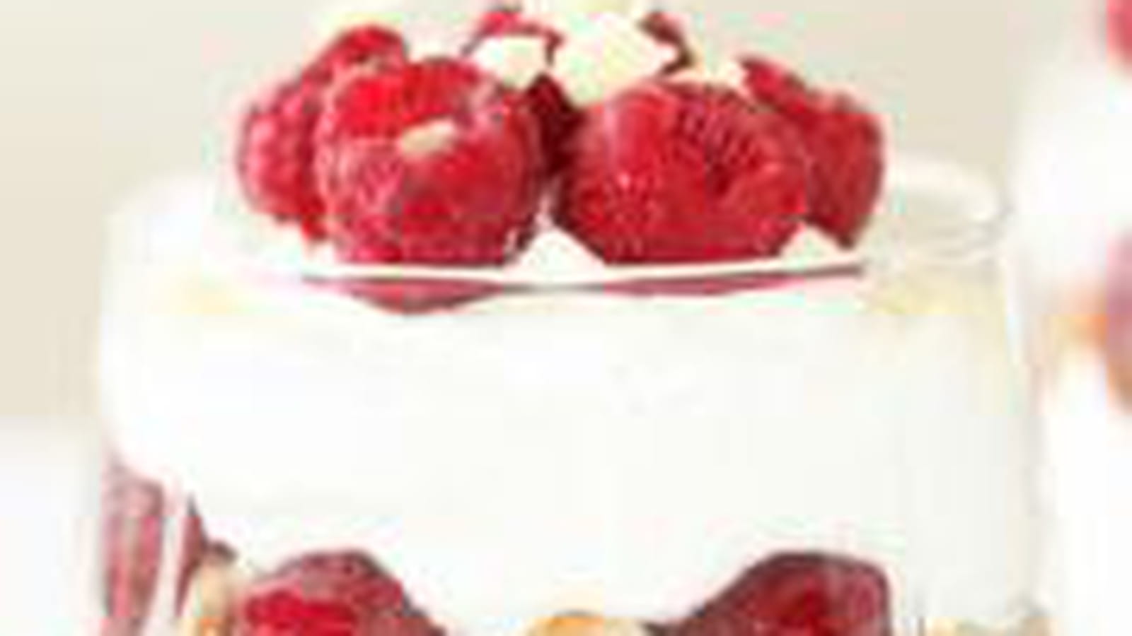 Trifle framboise et chantilly au yaourt