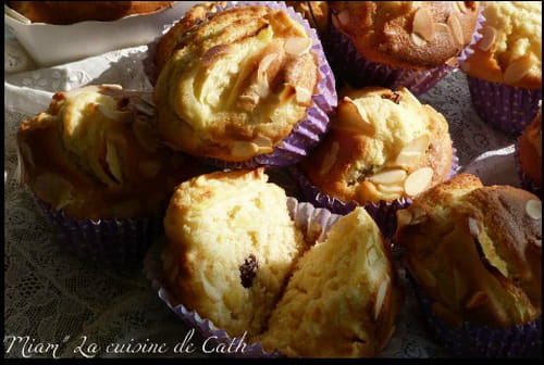 Petits moelleux aux pommes et raisins secs