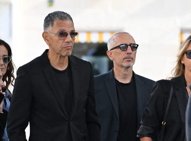 Gad Elmaleh et Roschdy Zem aux obs&egrave;ques du producteur Nicolas Altmayer