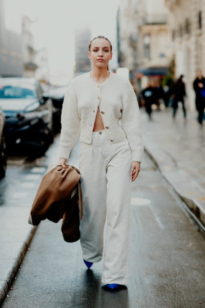 TOP : Carla Ginola en total look blanc