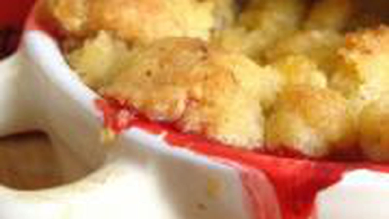 Crumble fraise rhubarbe