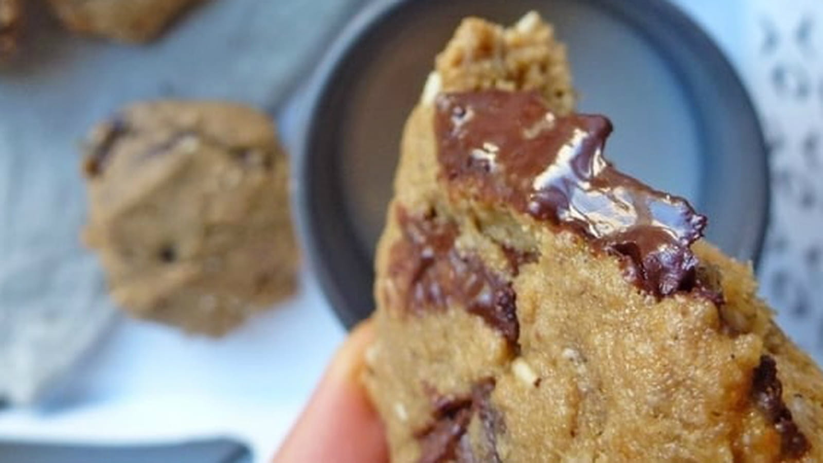 Cookies au chocolat et purée de sésame vegan