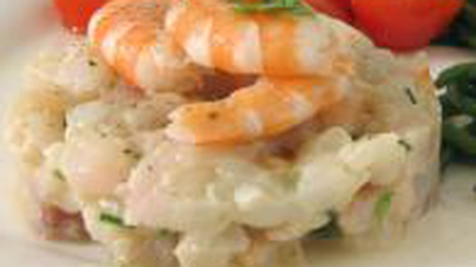 Tartare daurade et crevettes