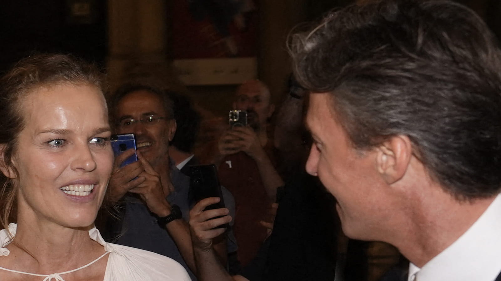 Eva Herzigova et Gregorio Marsiaj