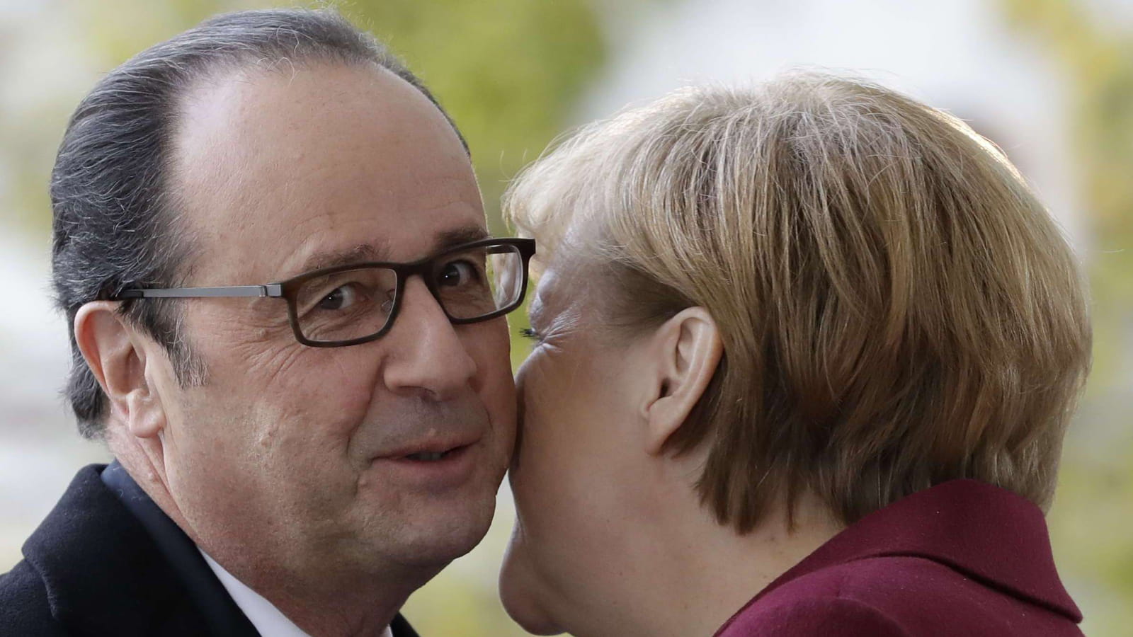 François Hollande et Angela Merkel 