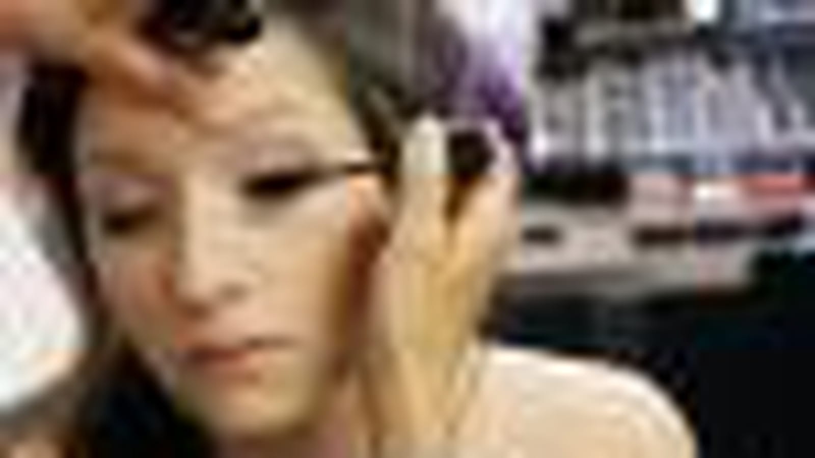 Pose du mascara