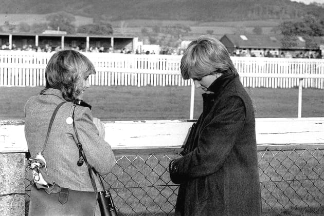 Diana Spencer et Camilla Parker Bowles à la course Ludlow le 24 octobre 1980