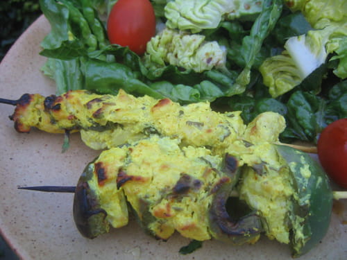 Brochettes tandoori