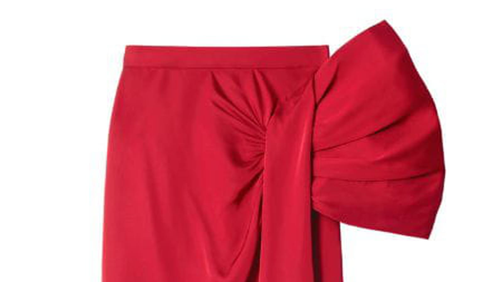 Jupe midi à nœud en satin, & Other Stories