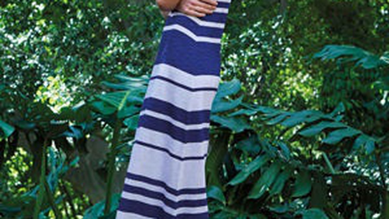 Robe longue à rayures de Oysho