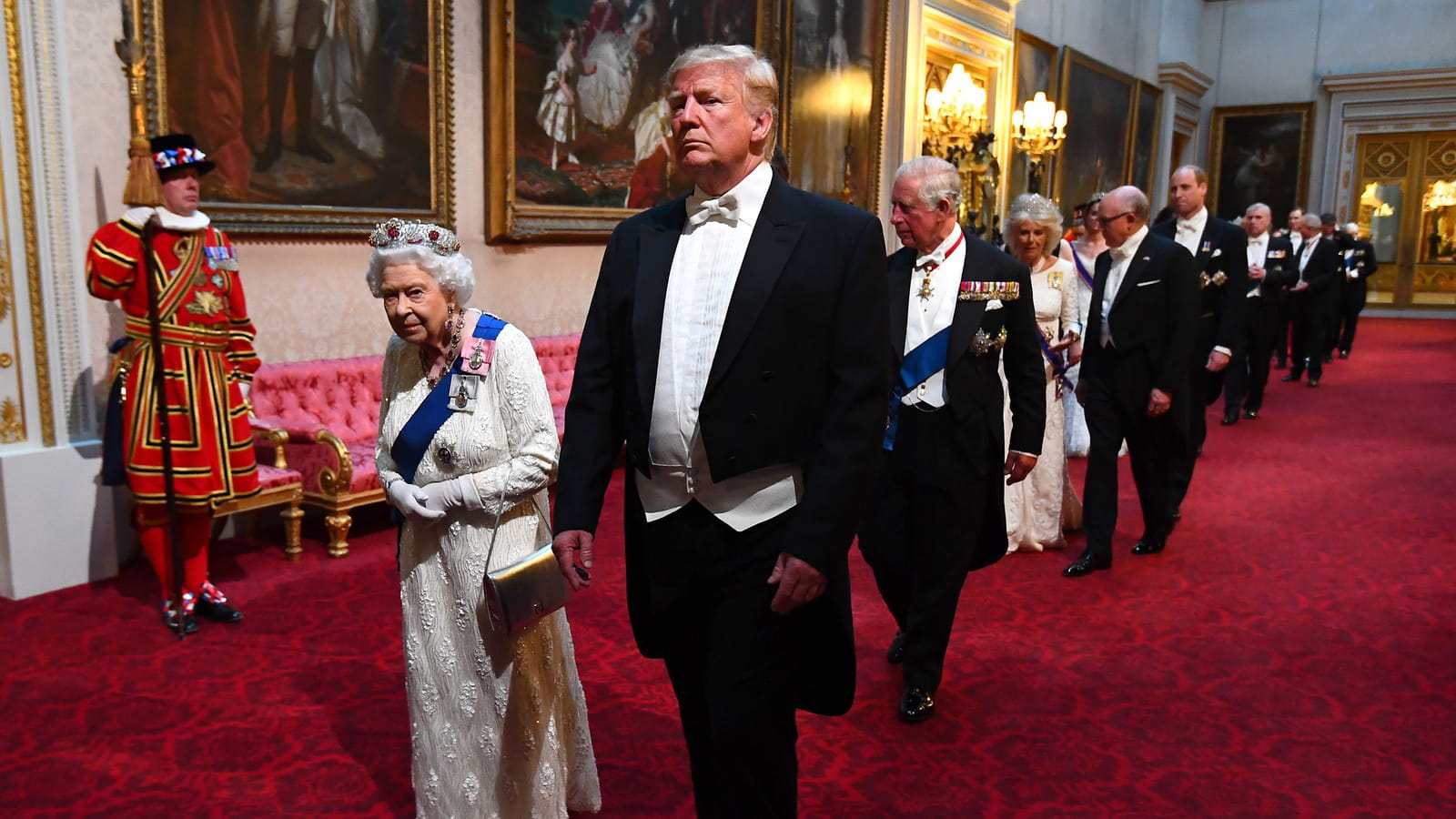 Elizabeth II et Donald Trump