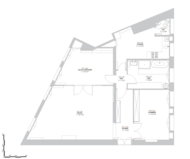 Le plan avant travaux