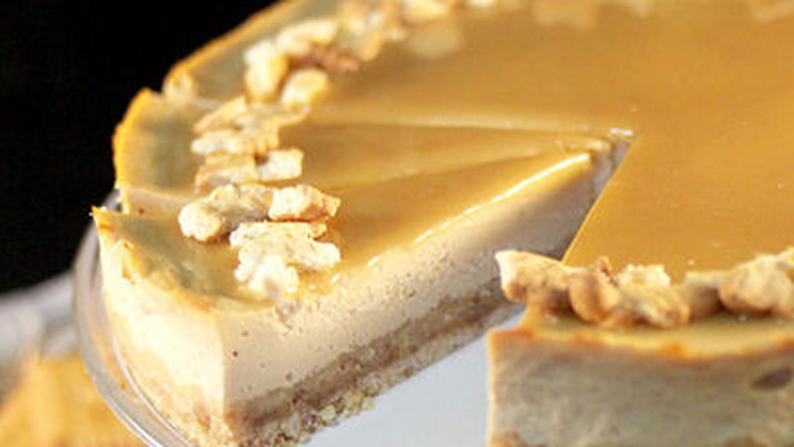 Cheesecake aux petits beurre et caramel beurre salé