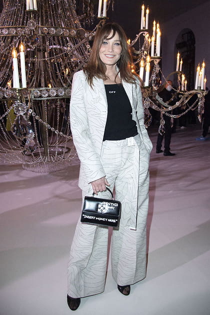 Carla Bruni au défilé Off-White