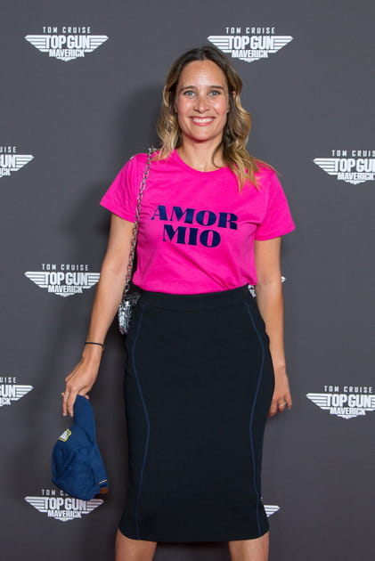 Julie de Bona, &agrave; l'avant-premi&egrave;re de "Top Gun&nbsp;: Maverick" &agrave; Paris, le 19&nbsp;mai