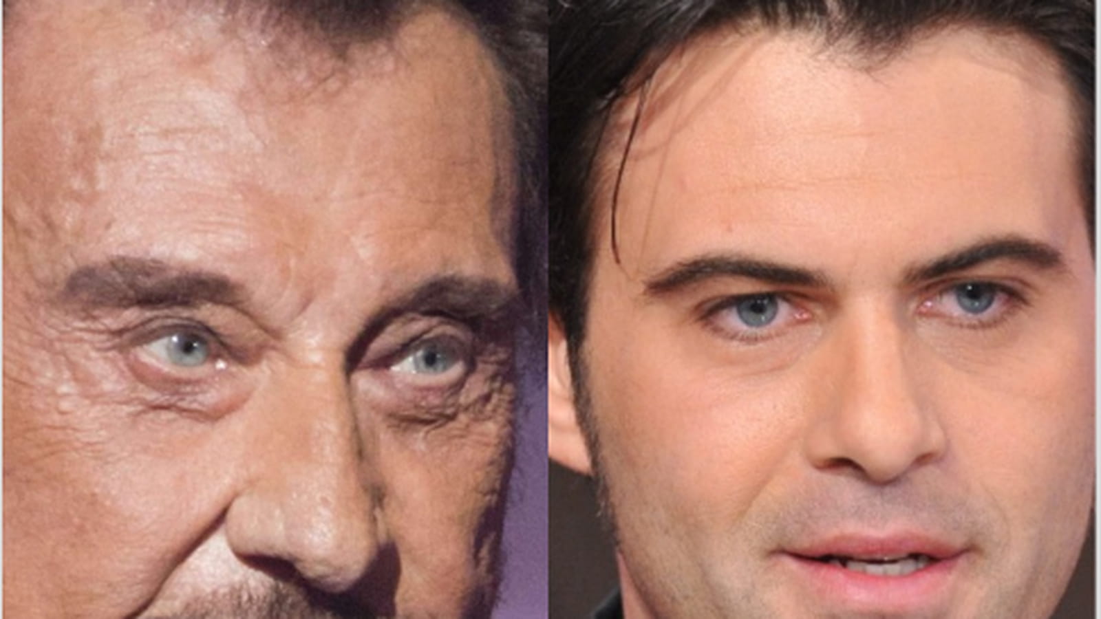 Johnny Hallyday et Manu Lanvin