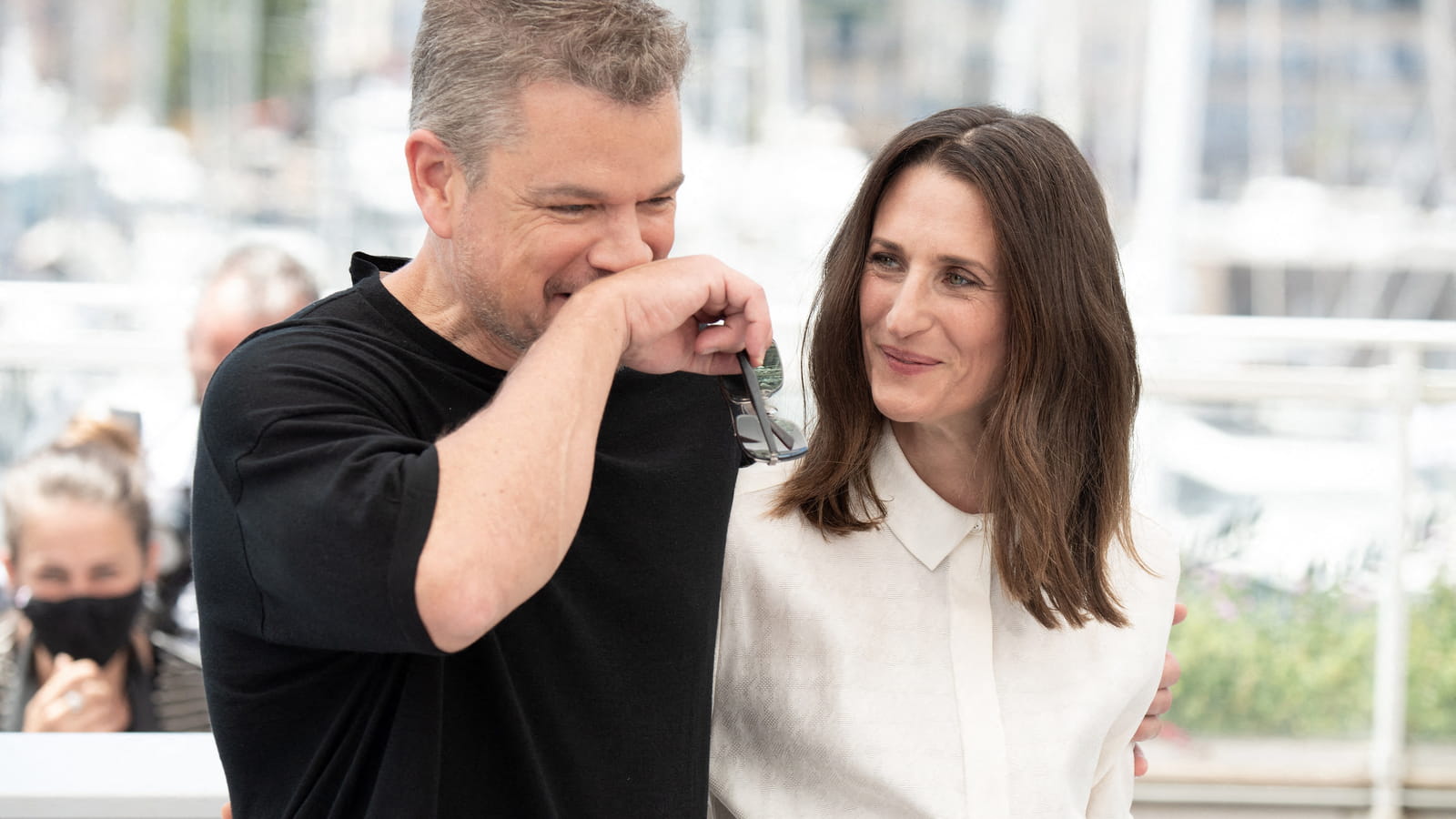 Matt Damon et Camille Cottin