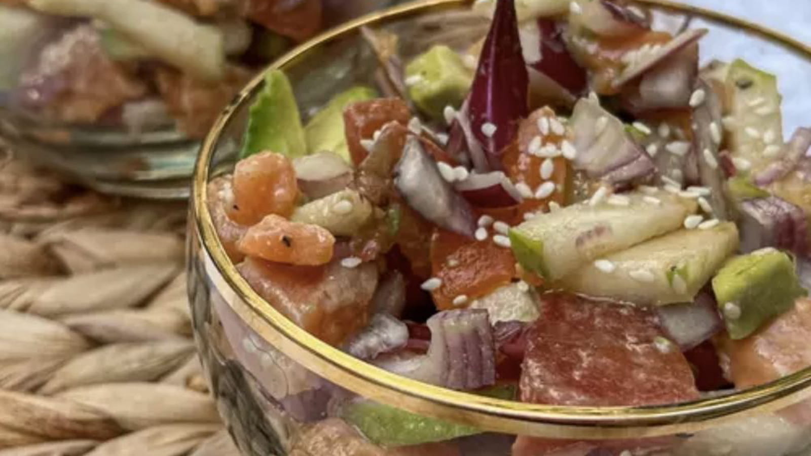 Tartare de truite et pomme Granny Smith